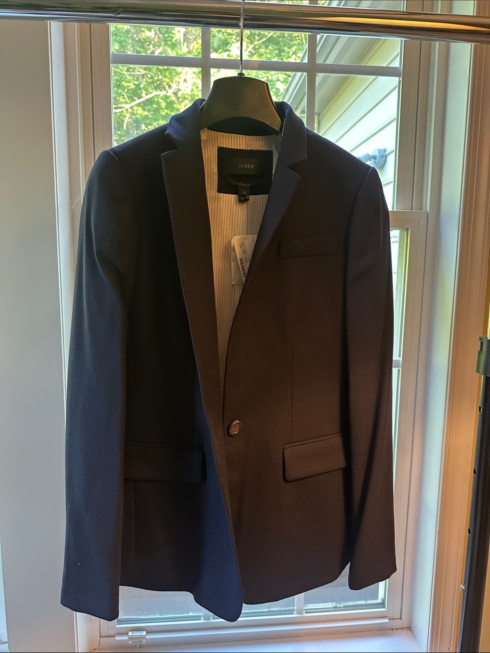 VTG J. Crew Regent Navy Single-Button Coat